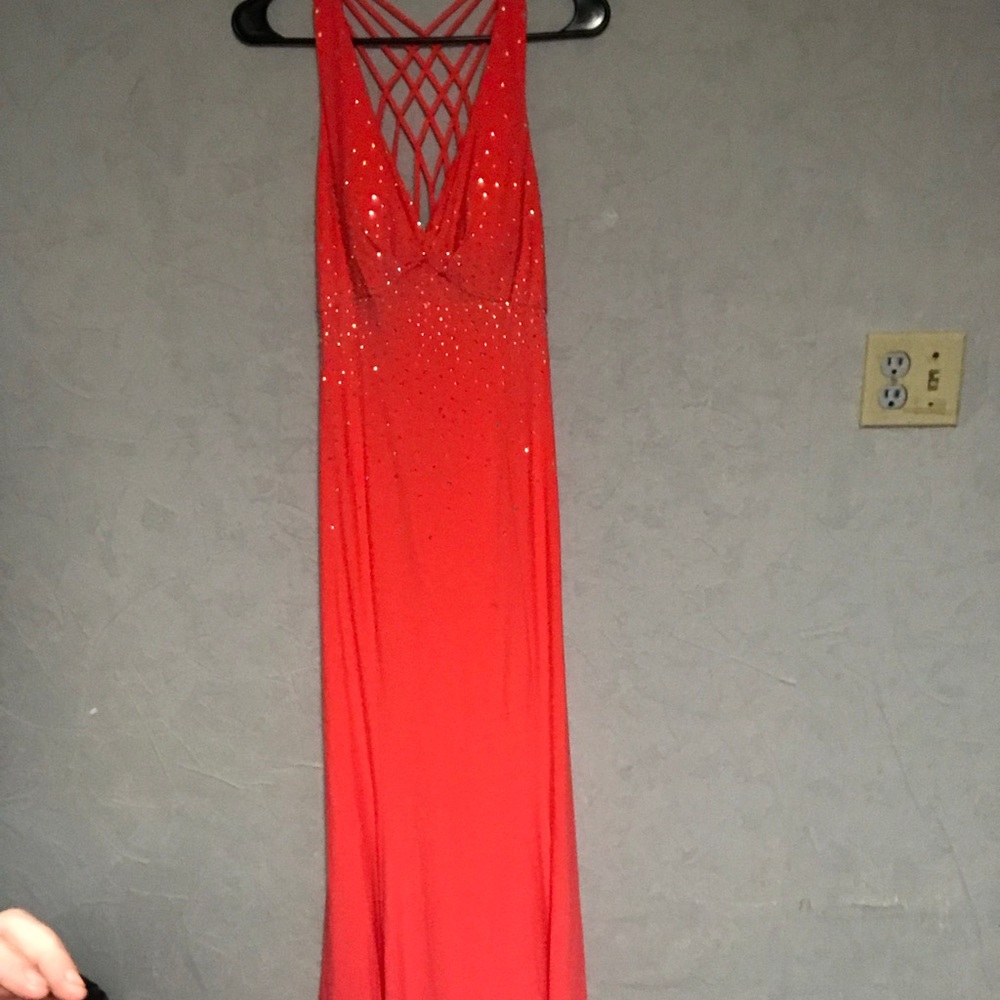 Peach prom dress - Picture 1 of 2